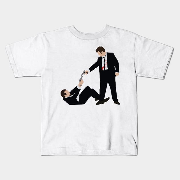 Reservoir Dogs Stand Off Kids T-Shirt by Art Designs